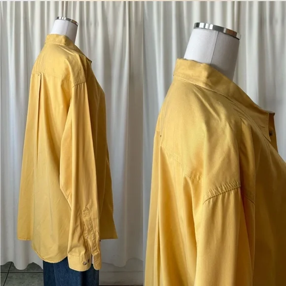 Yellow Columbia Sportswear Company button up shirt. - Picture 8 of 8